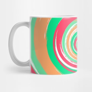 Colorful swirl - pink and green color Mug